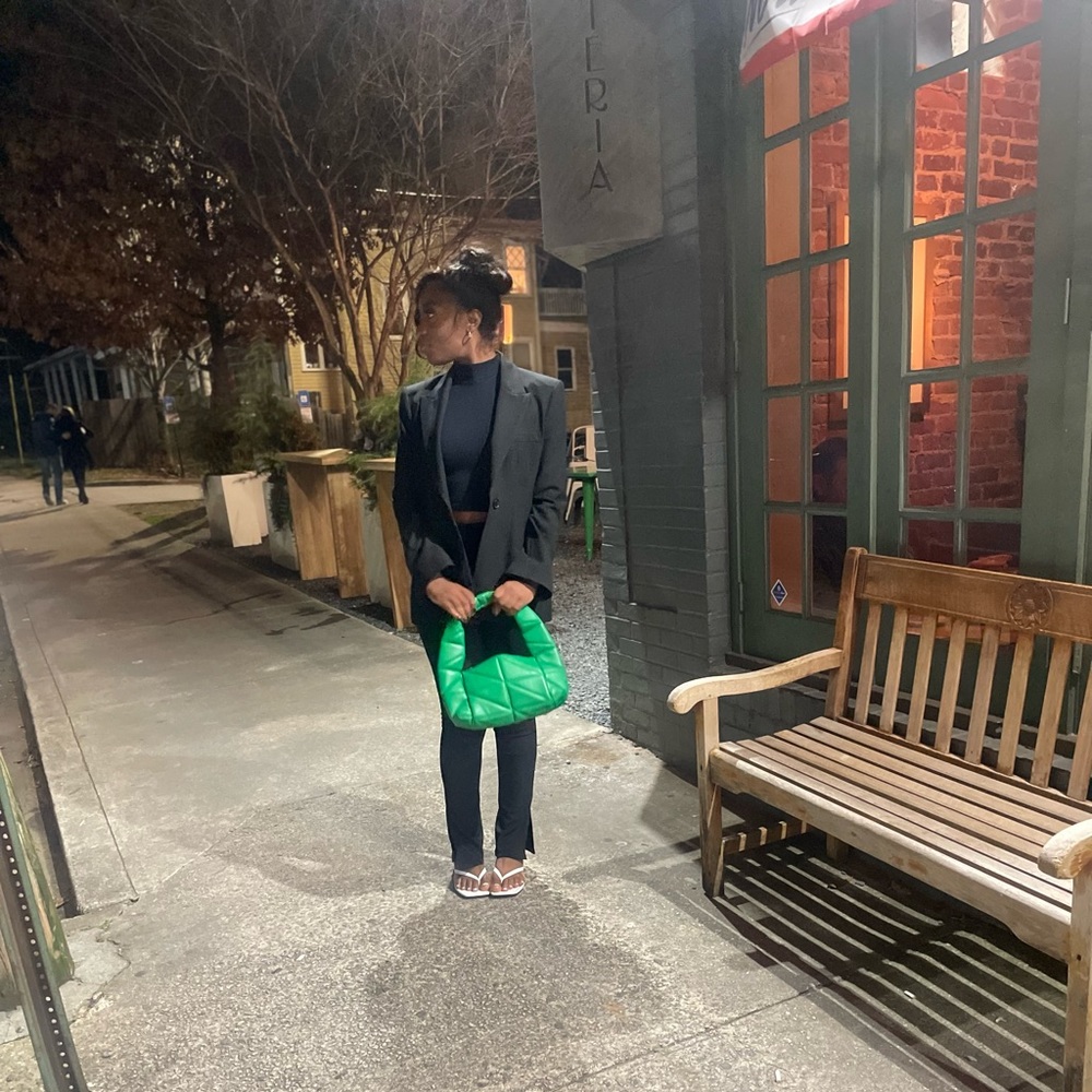 Green mini bag